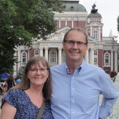 Paul and Kathy in Sofia, Bulgaria