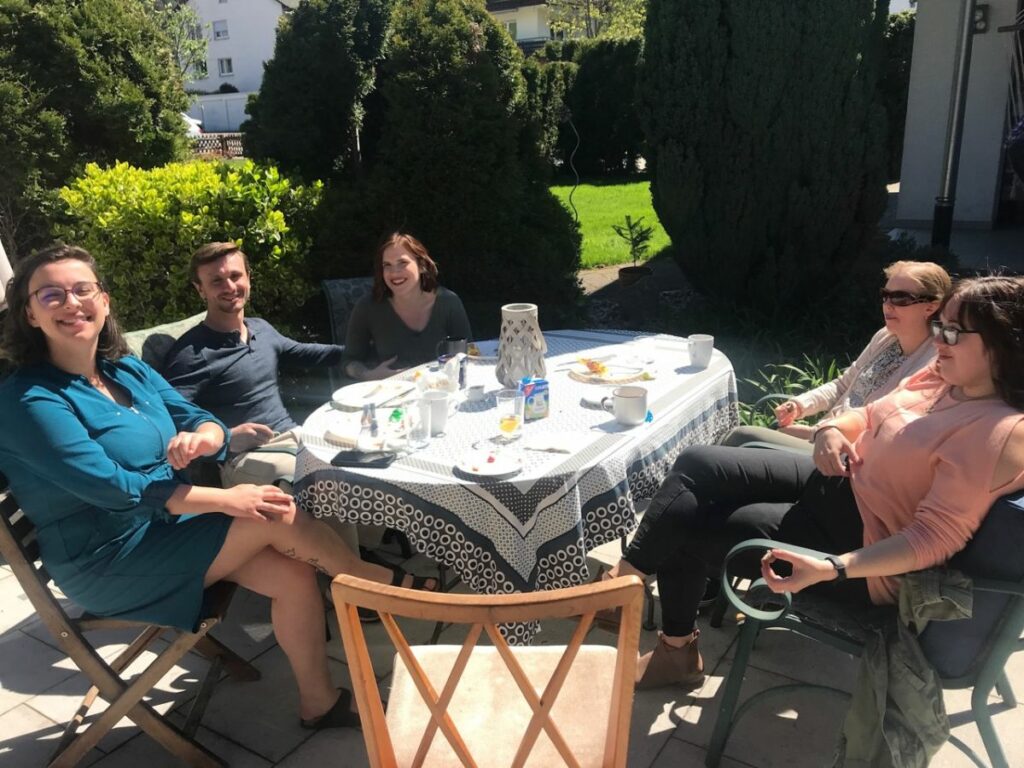 Easter brunch with our usual crowd, guests and new ones.