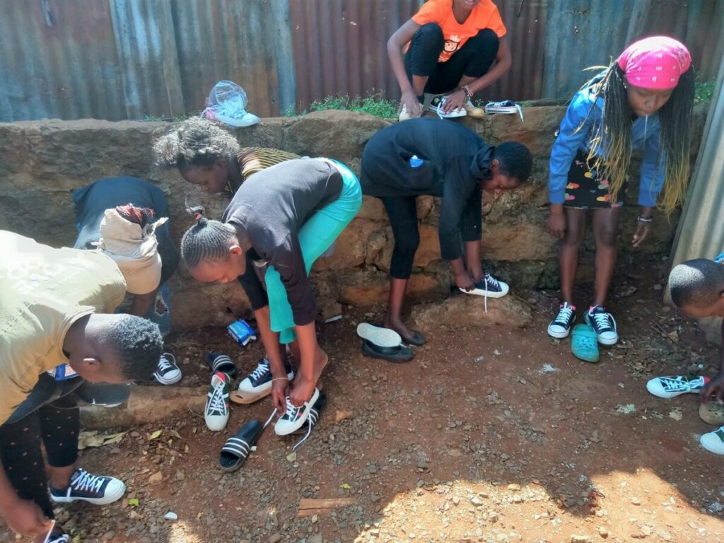 Those who attended the JAM (run 5k), we believe all ran in their shoes as a sacrificeand determination to finish the run. You made it possible for YCT to helpchildren who have never worn shoes in their lifetime to have their ownshoes. THANK YOU for the sacrifice you made. 