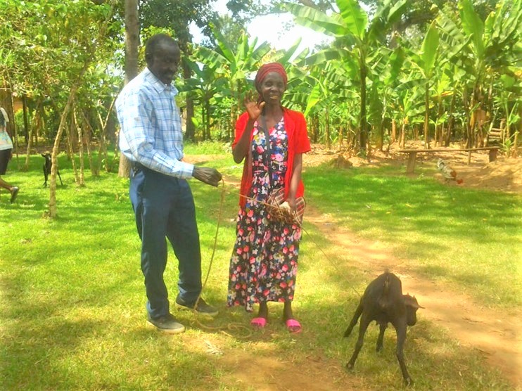 We were blessed to receive funds to purchase 4 (goats .