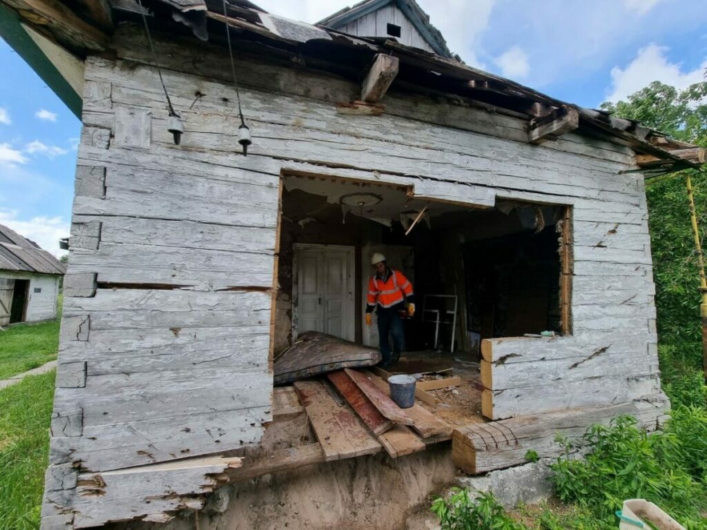 Home salvage in Ukraine.