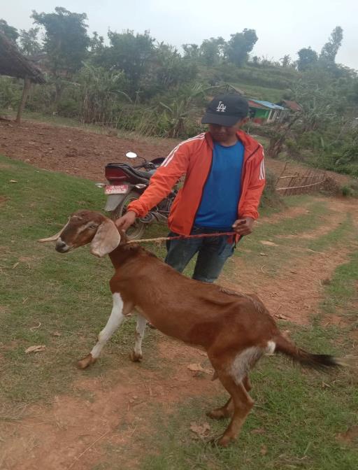 Another goat recipient was able to sell one of his baby goats and used the money to buy milk for his child. He was gratefully able to give a tithe to the church as well.