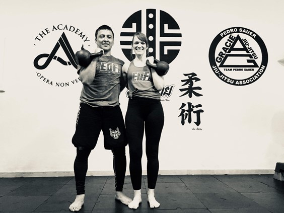 Cara and her husband Sergio co-founded Colombia Academy, a thriving martial arts and fitness academy in Bucaramanga, Colombia. 