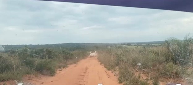 Driving rough roads in rural Paraguay.