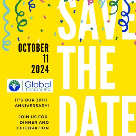 30th Anniversary - Yellow Save the Date 450x450